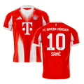 Leroy Sane 10 Bayern Munich 2025-26 Home Jersey – Red