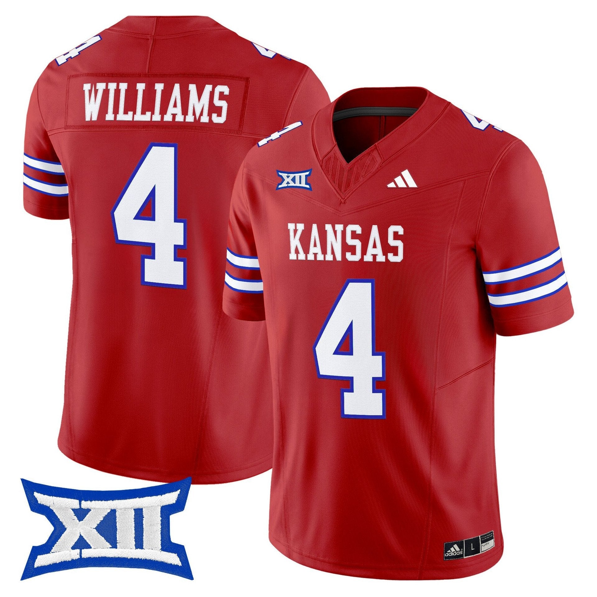 Leshon Williams Jersey #4 Kansas Jayhawks 2025 Vapor Limited Stitched