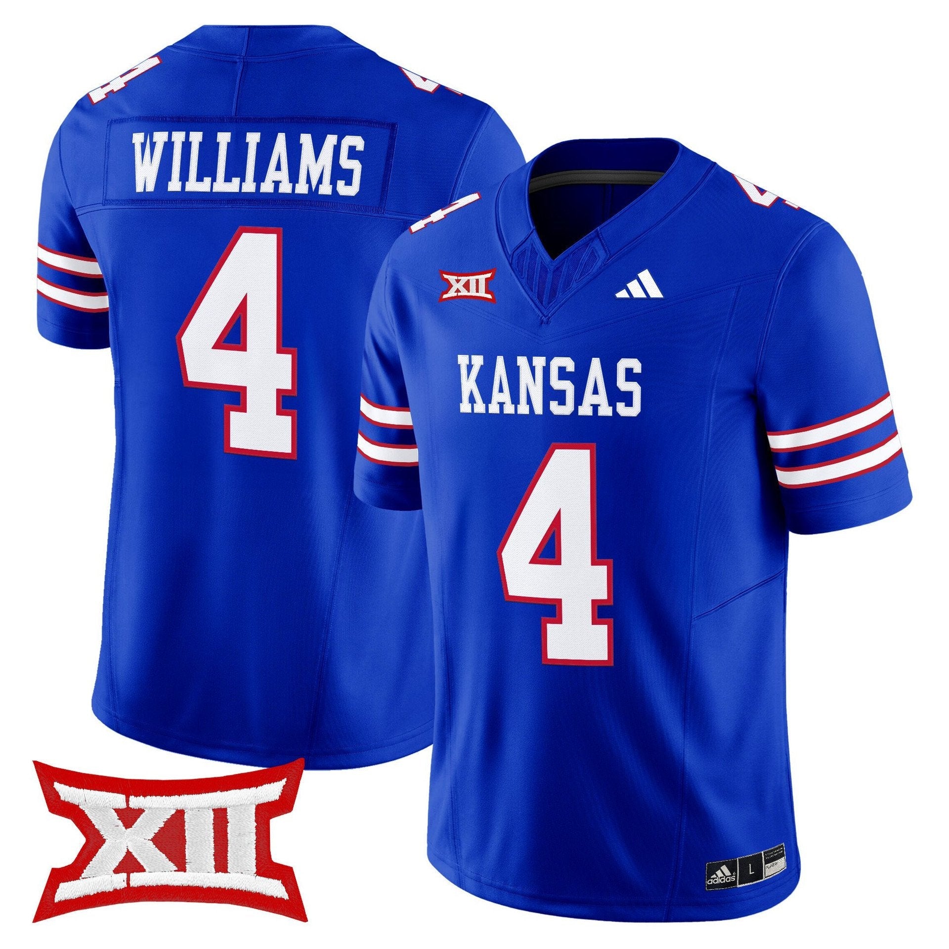 Leshon Williams Jersey #4 Kansas Jayhawks 2025 Vapor Limited Stitched