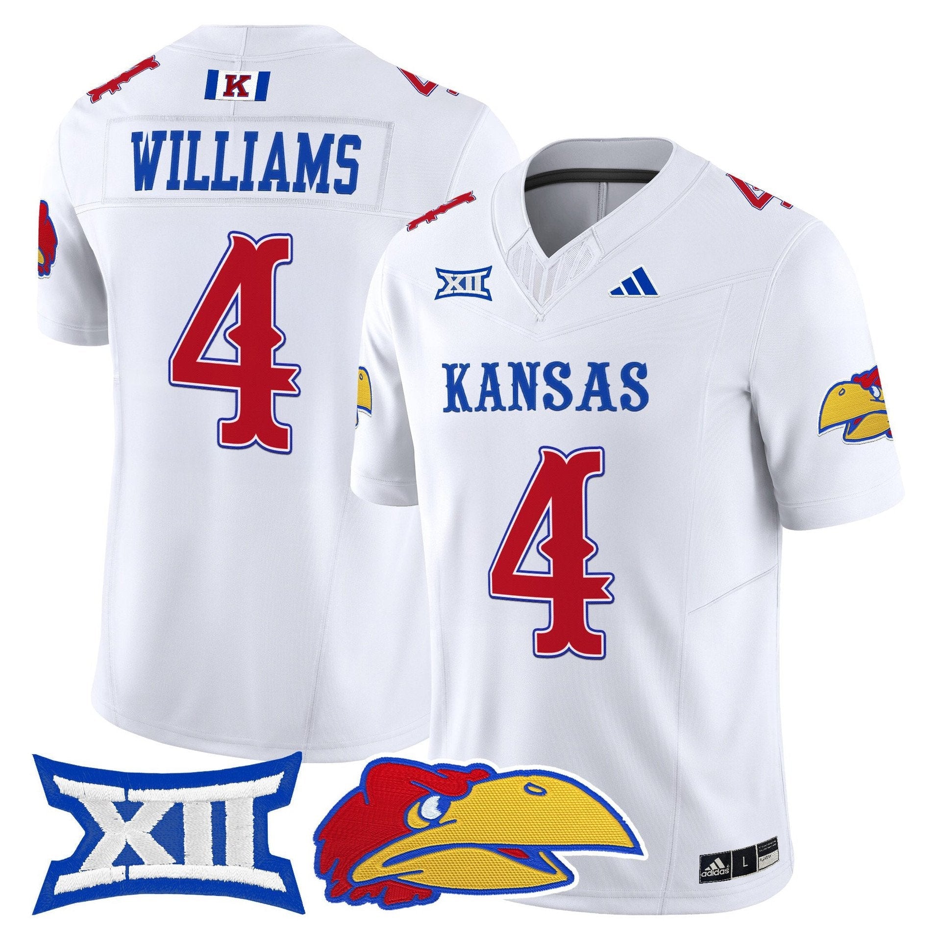 Leshon Williams Jersey #4 Kansas Jayhawks 2025 Vapor Limited Stitched