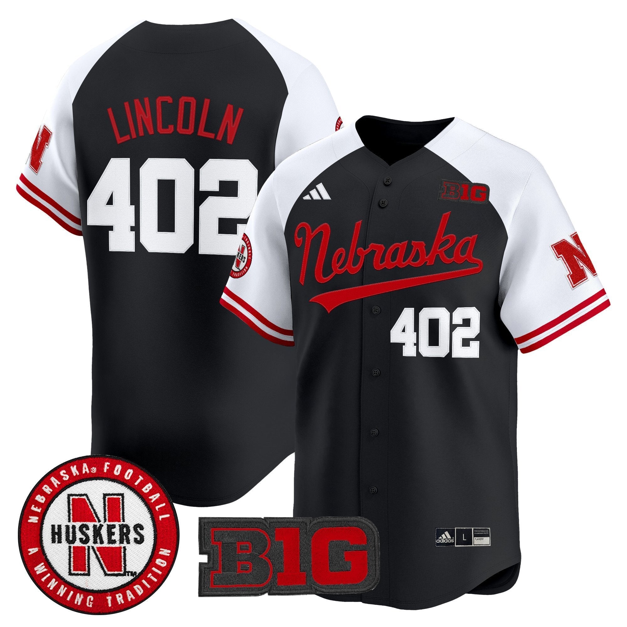 Lincoln Jersey #402 Nebraska Cornhuskers 2025 Vapor Baseball