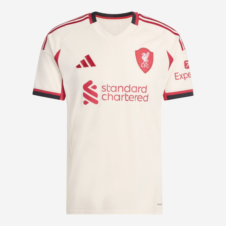 Liverpool 2025-26 GRAVENBERCH 38 Away Jersey – Cream