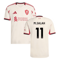 Liverpool 2025-26 M.SALAH 11 Away Jersey – Cream