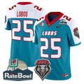 Lobos Jersey #25 New Mexico Lobos 2025 Rate Bowl Limited Stitched