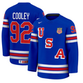 Logan Cooley Jersey #92 USA Hockey 2025 Premium Stitched Away