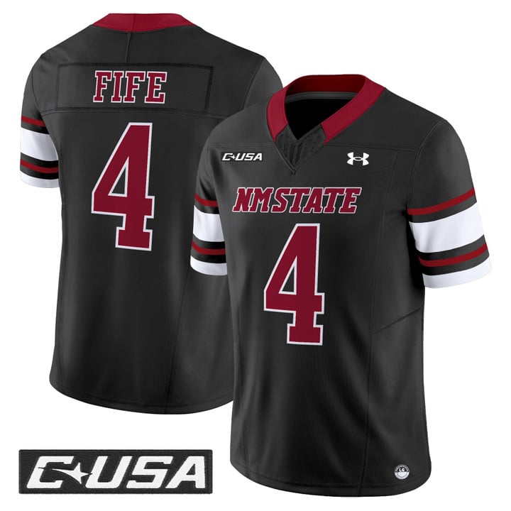 Logan Fife Jersey #4 New Mexico State Aggies 2025 Vapor Stitched