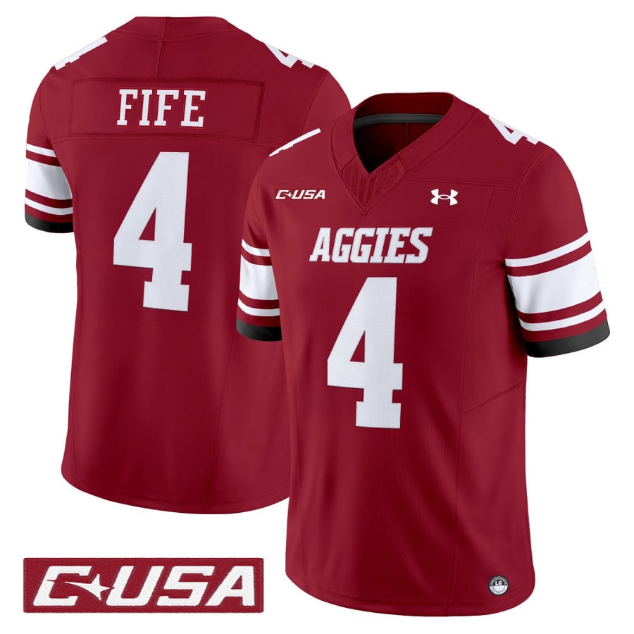 Logan Fife Jersey #4 New Mexico State Aggies 2025 Vapor Stitched
