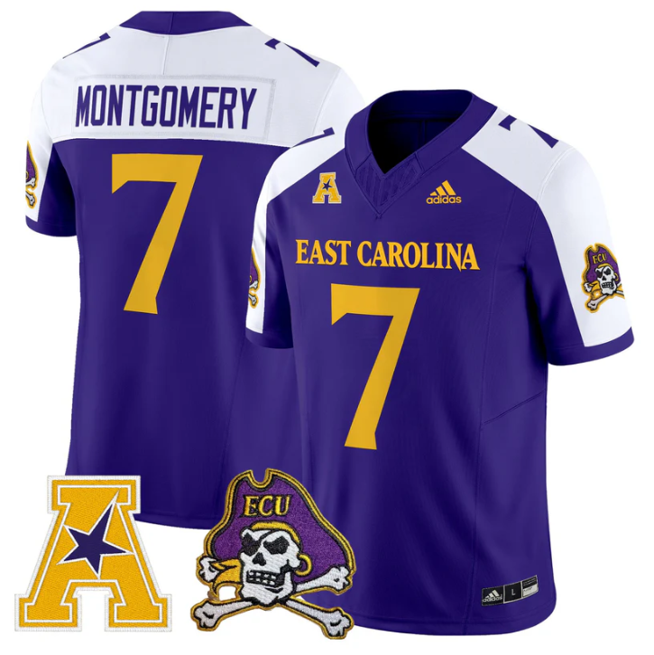 London Montgomery Jersey #7 East Carolina Pirates 2025 Limited Stitched