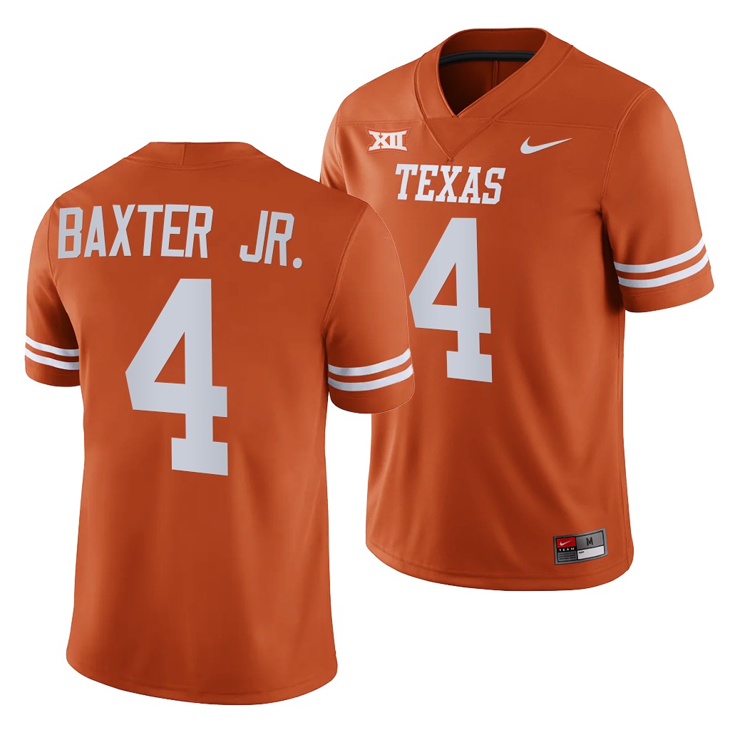 Longhorns #4 Cedric Baxter Jr. College Football Jersey Stitched