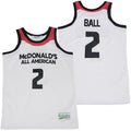 Lonzo Ball #2 Mcdonalds Movie Basketball Jersey White