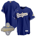 Los Angeles Dodgers Blank Royal 2026 Gold Collection Stadium Stitched Jersey