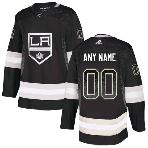 Los Angeles Kings Black Customized Team Logos Fashion Jersey Stitched