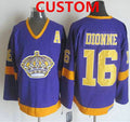 Los Angeles Kings Custom 1977-79 Purple CCM Vintage Throwback Jersey Stitched