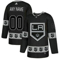 Los Angeles Kings Custom Black Team Logos Fashion Jersey Stitched