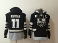 Los Angeles Kings #11 Anze Kopitar Pullover Hoodie Black