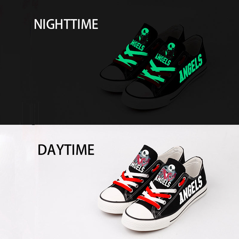 Los Angeles Angels Limited Print Low Top Canvas Shoes Sport Sneakers For Men Women Fans