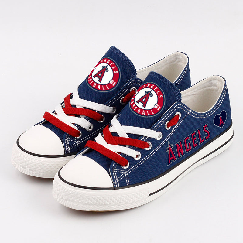Los Angeles Angels Limited Print Low Top Canvas Shoes Sport Sneakers For Men Women Fans