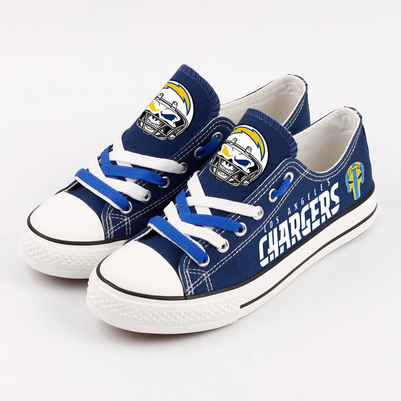 Los Angeles Chargers  Low Top Canvas Sport Sneakers Shoes For Men Women Fans