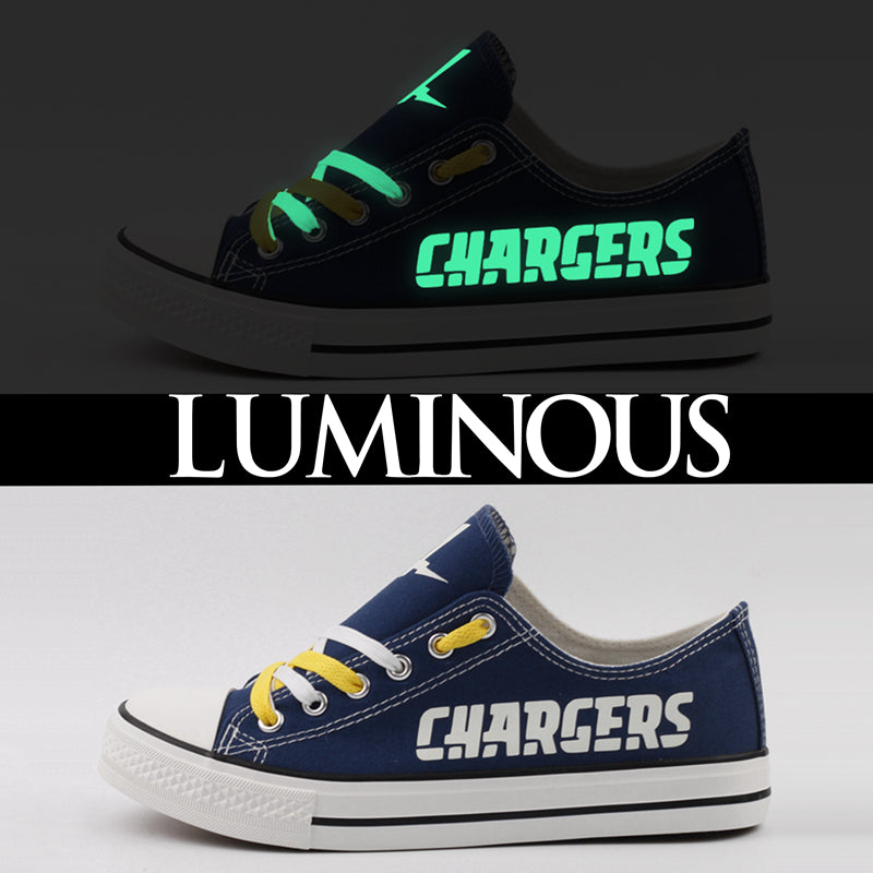 Los Angeles Chargers Low Top Canvas Sport Sneakers Shoes For Men Women Fans