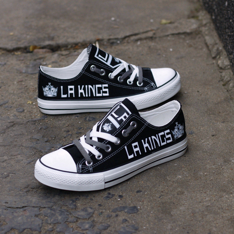 Los Angeles Kings Low Top Canvas Sport Sneakers Shoes For Men Women Fans