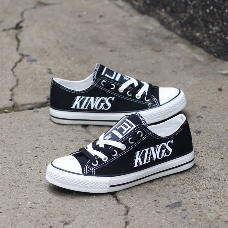 Los Angeles Kings Low Top Canvas Sport Sneakers Shoes For Men Women Fans