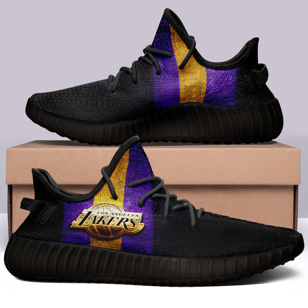 Los Angeles Lakers NBA 350v Yeezy Sneakers For Men Women Fans