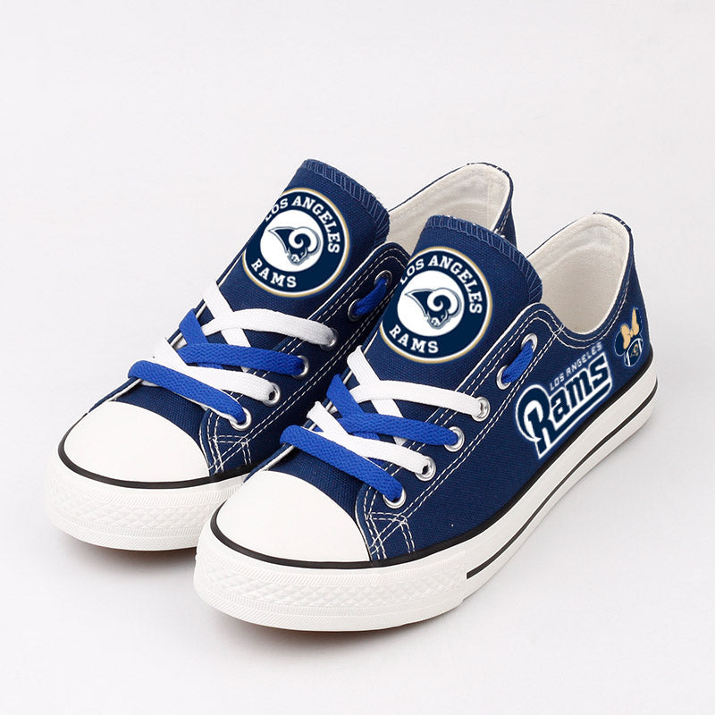 Los Angeles Rams Low Top Canvas Sport Sneakers Shoes For Men Women Fans