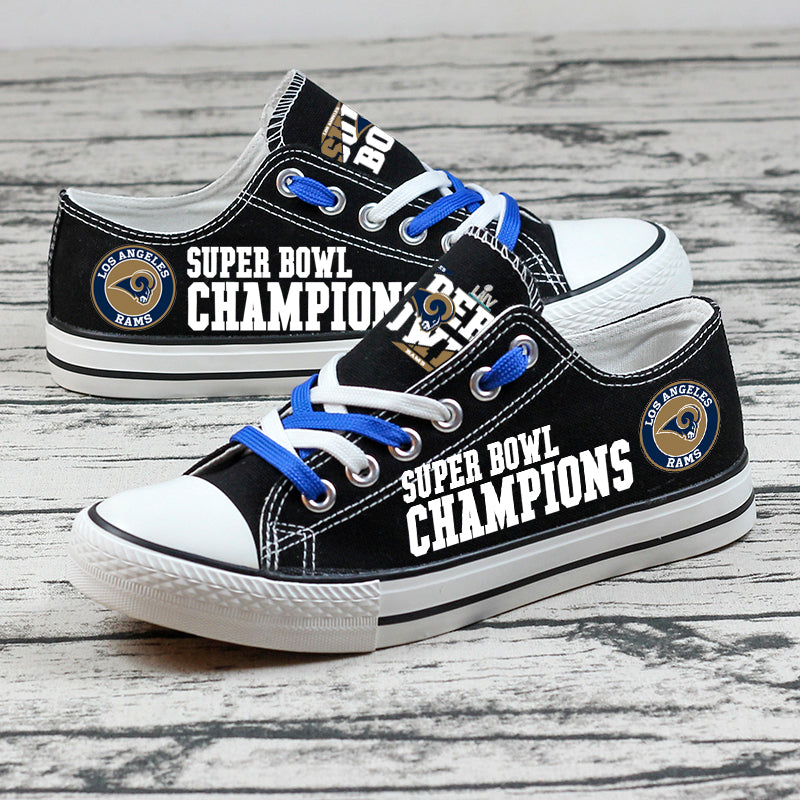 Los Angeles Chargers 1 Low Top Canvas Sport Sneakers Shoes For Men Women Fans