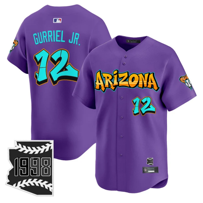 Lourdes Gurriel Jr Jersey #12 Arizona Diamondbacks Graffiti Desert Ink