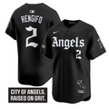 Luis Rengifo Jersey #2 Los Angeles Angels Gothic Halo Edition Stitched