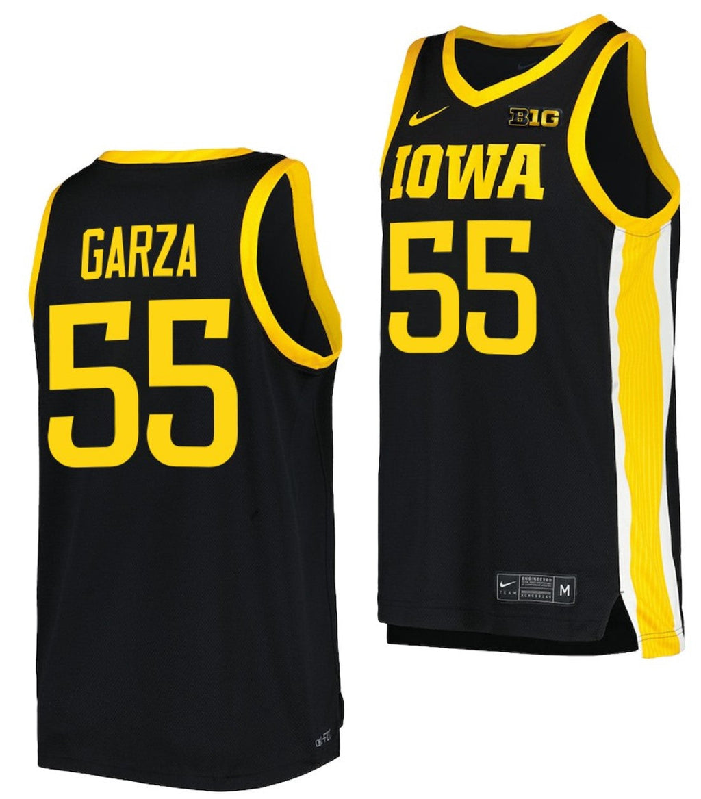 Luka Garza Jersey Iowa Hawkeyes College Basketball Black #55