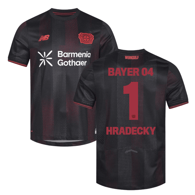 Lukas Hradecky 1 Bayer Leverkusen 2025 Home Match Jersey – Black