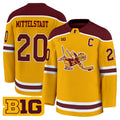 Luke Mittelstadt Jersey #20 Minnesota Golden Gophers 2025-26 Stitched Gold