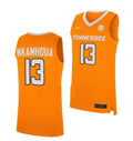 Men's #21 Olivier Nkamhoua Jersey Tennessee Volunteers College Basketball Jerseys Orange