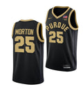 Men's #25 Ethan Morton Jersey Purdue Boilermakers College Basketball Jerseys Black