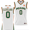 Matthew Cleveland Jersey #0 Miami Hurricanes NIL College Basketball Lightweight White