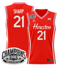 Men Emanuel Sharp Jersey #21 Houston Cougar 2025 Big 12 Champions Red