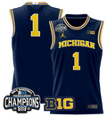 Men Tre Donaldson Jersey #3 Michigan Wolverines 2025 Big Ten Champions Maize