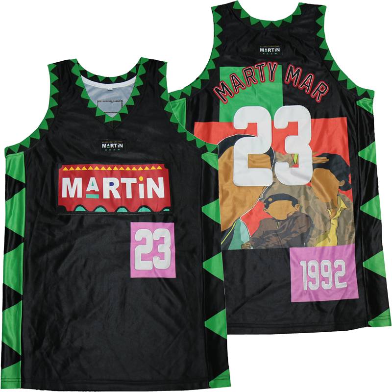 Martin Mar #23 Imma Be Alright Black Movie Basketball Jersey