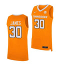 Men's #30 Josiah James Jersey Tennessee Volunteers College Basketball Jerseys Orange