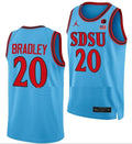 Matt Bradley Jersey San Diego State Aztecs College Basketball Blue Alternate #20