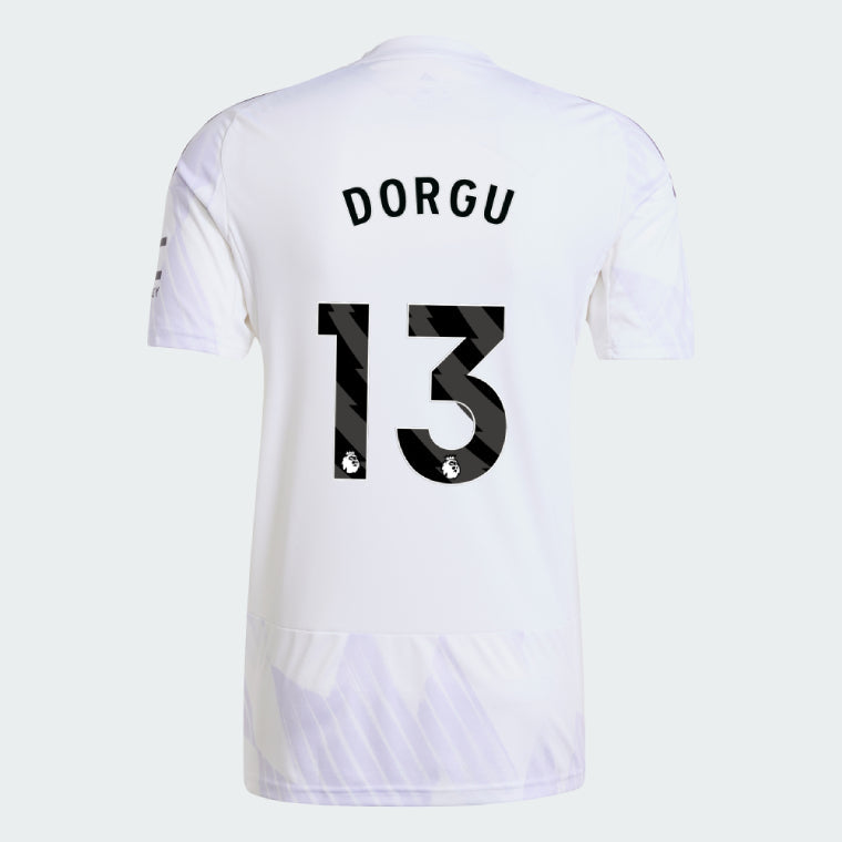 Manchester United 2025-26 Away DORGU 13 Match Jersey – White