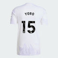 Manchester United 2025-26 Away YORO 15 Match Jersey – White