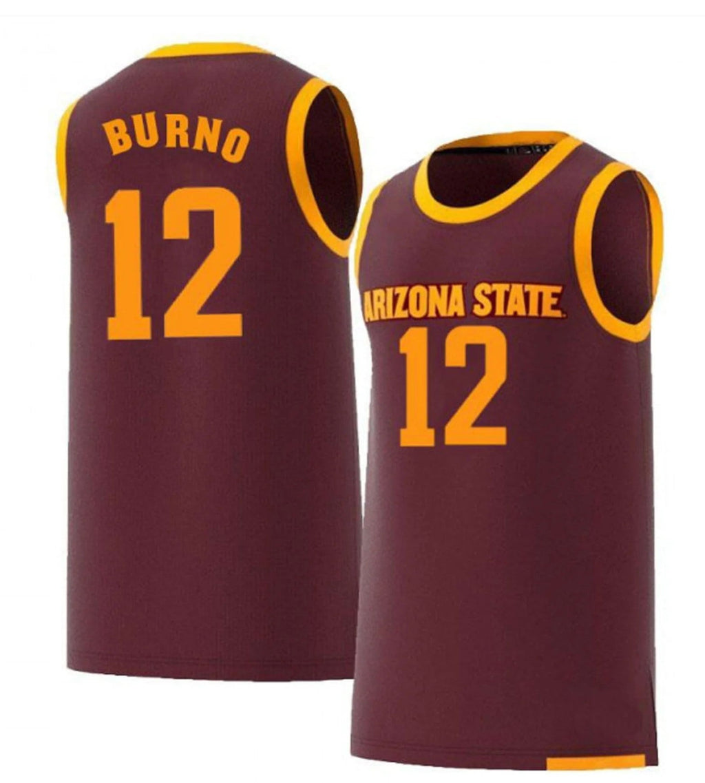 Micah Burno Jersey Arizona State Sun Devils College Basketball #12