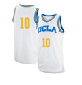 Men's #10 Tyger Campbell Jersey UCLA Bruins College Basketball Jerseys White