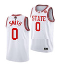 Men's #0 Terquavion Smith Jersey NC State Wolfpack College Basketball Jerseys White