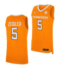 Men's #5 Zakai Zeigler Jersey Tennessee Volunteers College Basketball Jerseys Orange
