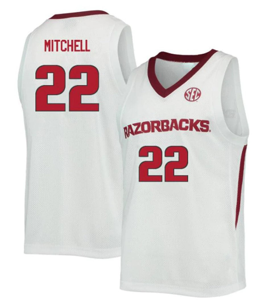 Makhel Mitchell Jersey Arkansas Razorbacks College Basketball 100 Season #22