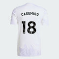 Manchester United 2025-26 Away CASEMIRO 18 Match Jersey – White