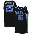Mark Mitchell Jersey #25 Duke Blue Devils College Basketball Black